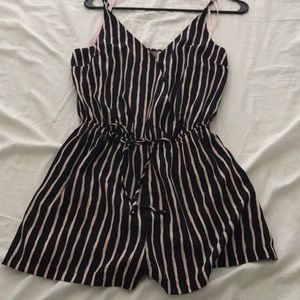 Striped romper size S new with tags
